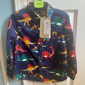 Toddler dinosaur button down shirt